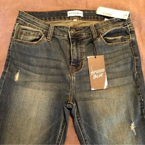 EUNINA - Studio Blue - Peyton Distressed Skinny Jeans, indigo